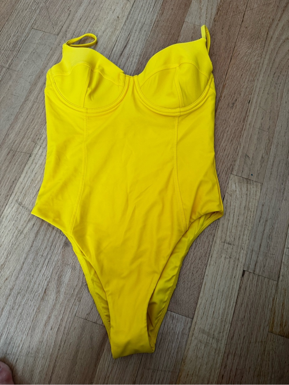 Ramy Brook NWT Bright Sunglow Yellow Sculpting Jayda One-Piece